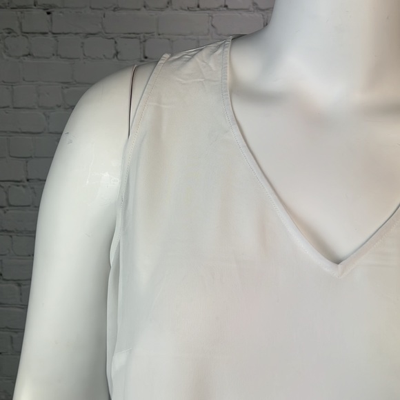 Rachel Roy White Side Tie Tank Top Size 2X - Picture 4 of 5